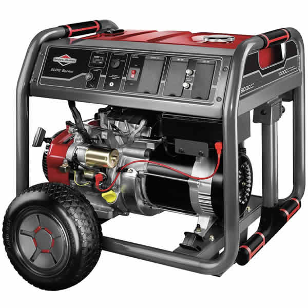 Briggs & Stratton 30664 - 8000 Watt Electric Start Portable Generator with  (4) 120V Outlets