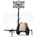 Generac MLT6SMD-STD - 6kW Towable Diesel Vertical Mast LED Light Tower w/ Mitsubishi Engine & Manual Winch