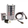 Reliance Controls Pro/Tran 2 - 30-Amp (6-Circuit) Power Transfer Switch Kit w/ 25' Cord